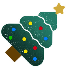 christmas tree with decorations and lights