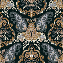 Ornate Paisley Floral Pattern Design