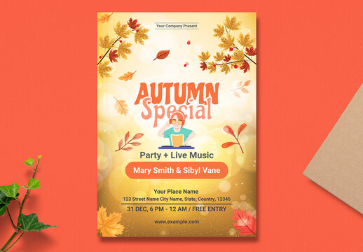 Autumn Special Event Flyer Layout