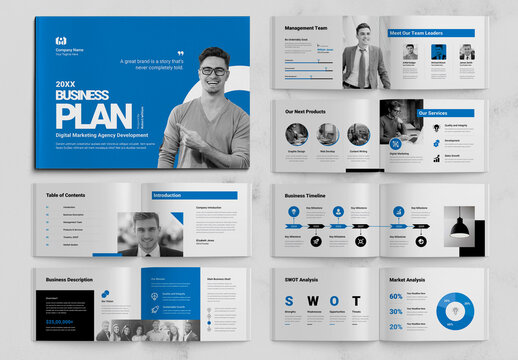 Creative Business Plan Template Layout