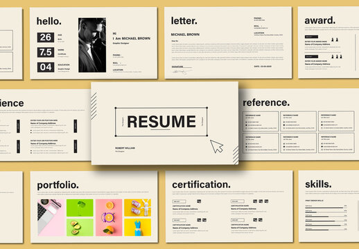 Resume Presentation Layout