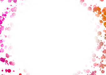 円形×キラキラ水玉背景(赤)1