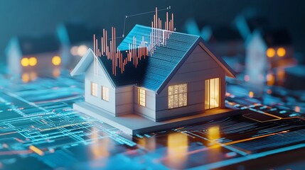 Miniature House with Digital Graph Projection for Tech Driven Real Estate Investment Analysis