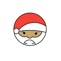 emoticon set of santa claus