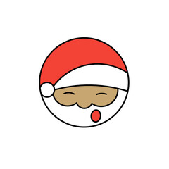 emoticon set of santa claus