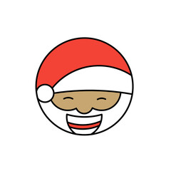 emoticon set of santa claus