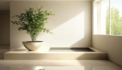 Fototapeta premium Fresh minimalist interior design ideas, each one unique