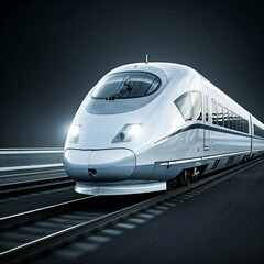 Naklejka premium train in motion blur