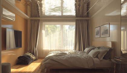 Fototapeta premium Fresh minimalist interior design ideas, each one unique