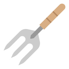 Illustration of Fork Flat Icon