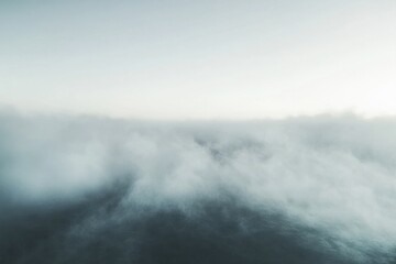 Obraz premium A vast, white, and fluffy cloud layer in the sky.