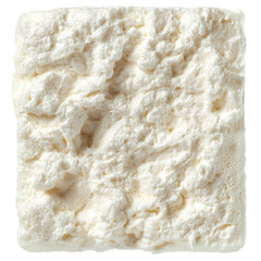 Fototapeta premium Cured spray foam insulation showing texture. isolated on transparent background