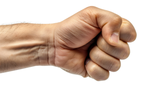 Index finger and thumb pinch gesture, holding something little, tiny, hand sign on white transparent background
