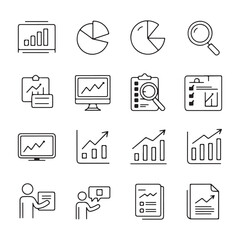Minimalist Icon Design Collection for Digital Interfaces