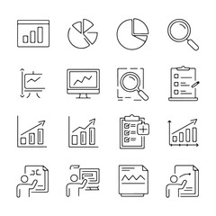 Minimalist Icon Design Collection for Digital Interfaces