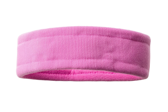A vibrant pink headband perfect for sports and casual outfits for an active lifestyle.
