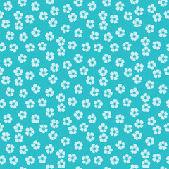 Japanese Cherry Blossom Fall Vector Seamless Pattern