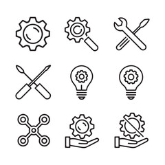 Minimalist Icon Design Collection for Digital Interfaces