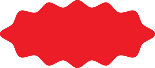 Red shopping labels collection. Sale or discount sticker. Starburst red sticker set. Special offer price tag. Supermarket promotional badge. Promo stickers with star edges. Vector.