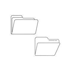folder icon background outline design