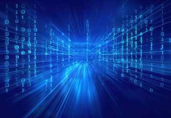 abstract background with blue print code