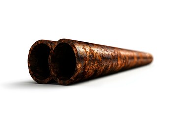 Detailed Close-Up of Rusty Metal Pipe with Pitted Surface and Weathered Texture Suitable for Industrial and Abstract Backgrounds