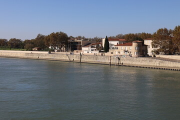Le fleuve Rhône, ville d'Arles, département des Bouches-du-Rhône, France