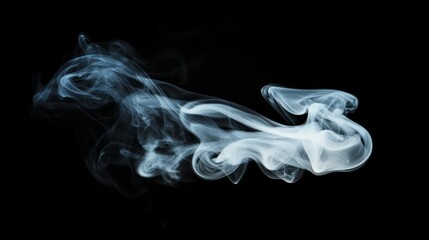 Fototapeta premium white smoke black backround