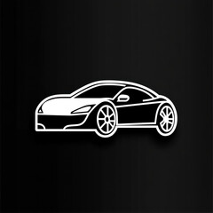 Fototapeta premium Car sticker with 