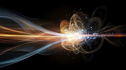 Fototapeta premium energy that exists even in a vacuum, energy background, illustration of energy