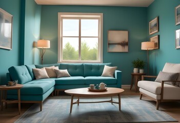 Fototapeta premium living room interior 