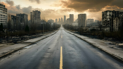 Apocalyptic City Street a?