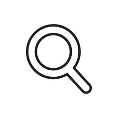 search document magnifying glass silhouette icon symbol vector art flat design