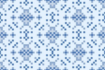 seamless geometric shapes pixel pattern design decoration for a variety of fabrics 