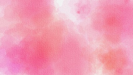 Abstract watercolor pink paper texture background. Pastel color blots background