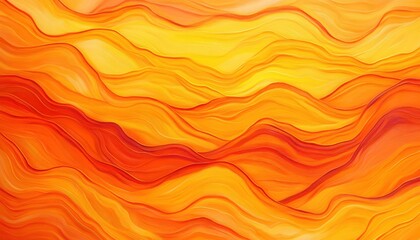 Obraz premium Abstract Orange and Yellow Swirls.