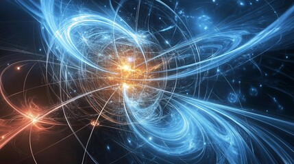 energy that exists even in a vacuum, energy background, illustration of energy