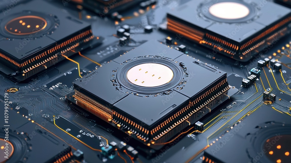 Leinwandbilder Exploring lithium-ion battery packs technology hub closeup image industrial setting macro view renewable energy concept
