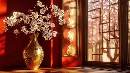 Chinese New Year decorative vase