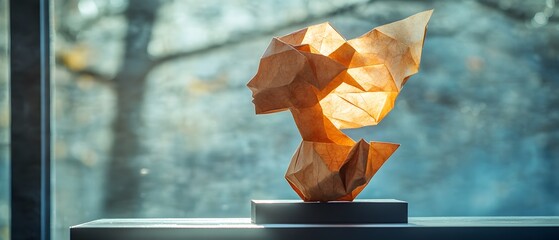 Origami - Folding paper in the shape of Virgo Zodiac (born between Aug 23 – Sep 22) The message is that even though it is just paper, if you try your best, it can lift you up on a pedestal gracefully.