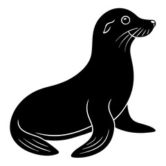 silhouette of a seal