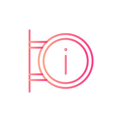 information point gradient icon