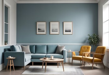 Fototapeta premium modern living room with sofa
