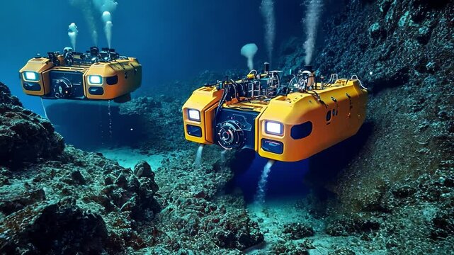 Underwater robotics operating in deep-sea environments for research and industrial applications