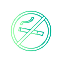 no smoking gradient icon