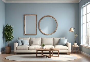 modern living room with sofa