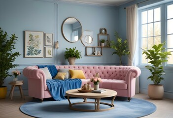 Fototapeta premium modern living room with sofa