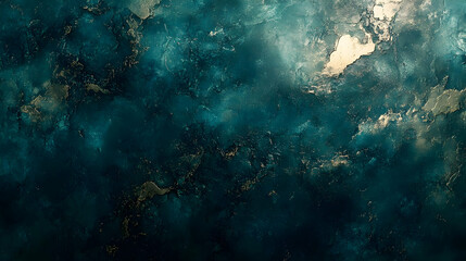 Abstract Background - Dark Teal and Gold Texture