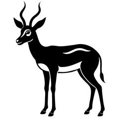 gazelle silhouette vector