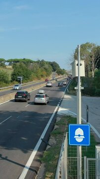 V TRASPORTI, AUTOVELOX CASSIA, 30 F, 24-Electronic Speed ​​Control, speed camera for speed limit.
Equipment for controlling the speed of cars on the roads.